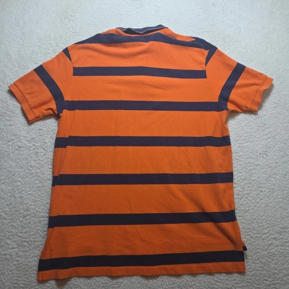 Vintage 90s Polo Ralph Lauren Mens 2XL Striped Color Block Polo Shirt Faded‎